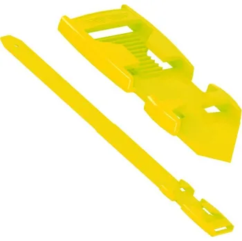 Páska na nohy Flexi, plastová - délka 37 cm Barva: žlutá