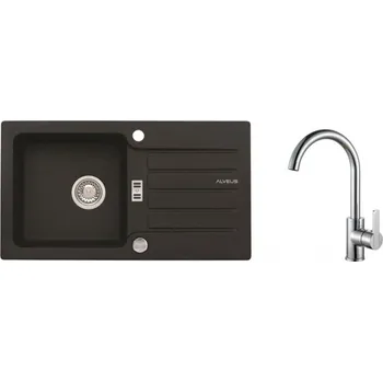 Granitový dřez Alveus SET NIAGARA 30/91 + BATERIE TONIA CHR + 5 % sleva v košíku s kódem SLEVA5