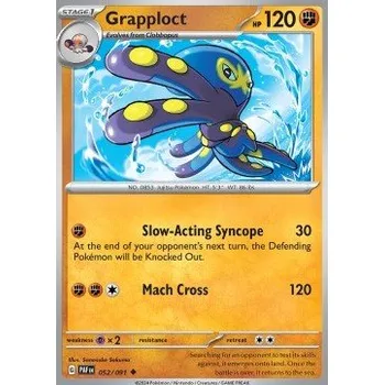 Karetní hra Pokémon PAF 052/091 Grapploct - Paldean Fates Stav: Near Mint, Verze: REVERSE HOLO