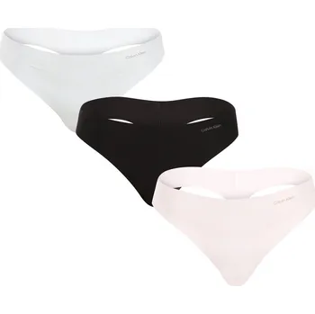Kalhotky 3PACK dámská tanga Calvin Klein vícebarevná (QD5219E-NOY) XS QD5219E-NOY Možnost vrácení zboží ZDARMA do 120 dnů!