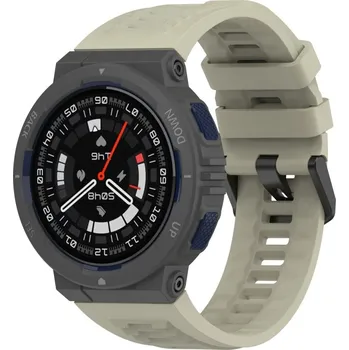 VSECHNONAMOBIL 69694 SILICONE Vyměnitelný řemínek pro Amazfit Active Edge ROCK ASH