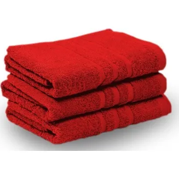 Ručník KLASIK PROUŽEK ručník a osuška červená Velikost: 50x100cm ručník