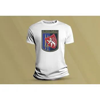 Chlapecké tričko Dětské bavlněné tričko Erb Policie ČR. Bílá velikost M