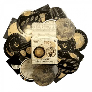 samolepka Sada samolepek - Retro Vesmír (46ks)