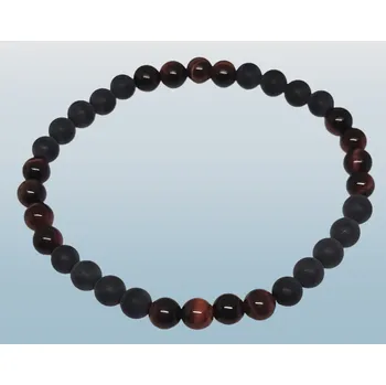 Náramek Pánský náramek s býčím okem 6 mm