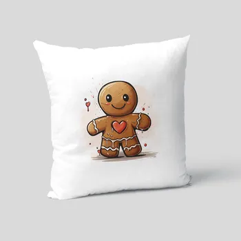 Polštář Zamilovaný perníček - polštář s potiskem