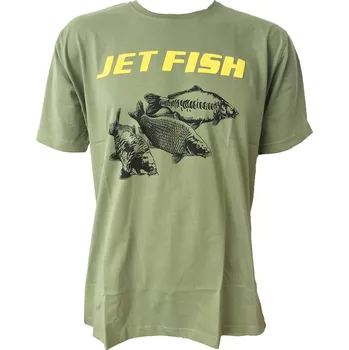 Rybářské oblečení Jet Fish Triko Olivové -Velikost XL