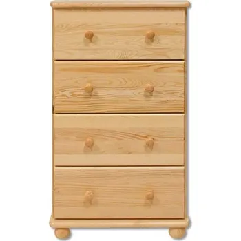 Komoda Zásuvková komoda KM 111 z masivní borovice š. 55 cm Moření borovice: moření OLŠE