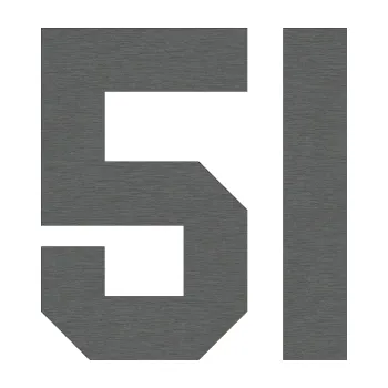 Polep vozidla Startovní číslo 51 (62 - škrábaný titan) SAMOLEPKA NA AUTO, NÁLEPKA, FÓLIE, POLEP, TUNING, VLASTNÍ TEXT, TISK, AUTOSAMOLEPKY.cz, POLEPY, OBRÁZEK, LOGO, 3D STICKERS