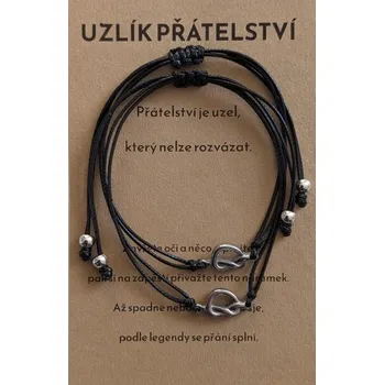 Náramek Provázkový náramek UZLÍK PŘÁTELSTVÍ - 2 ks