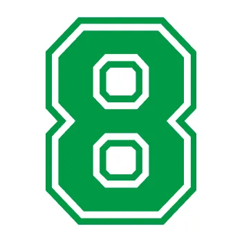 Polep vozidla Startovní číslo 8 typ 4 (12 - zelená) SAMOLEPKA NA AUTO, NÁLEPKA, FÓLIE, POLEP, TUNING, VLASTNÍ TEXT, TISK, AUTOSAMOLEPKY.cz, POLEPY, OBRÁZEK, LOGO, 3D STICKERS