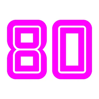 Polep vozidla Startovní číslo 80 typ 7 (72 - Fluorescentní růžová) SAMOLEPKA NA AUTO, NÁLEPKA, FÓLIE, POLEP, TUNING, VLASTNÍ TEXT, TISK, AUTOSAMOLEPKY.cz, POLEPY, OBRÁZEK, LOGO, 3D STICKERS