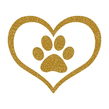 samolepka Tlapky love 002 (92 - Ultra Metalic zlatá) SAMOLEPKA NA AUTO, NÁLEPKA, FÓLIE, POLEP, TUNING, VLASTNÍ TEXT, TISK, AUTOSAMOLEPKY.cz, POLEPY, OBRÁZEK, LOGO, 3D STICKERS