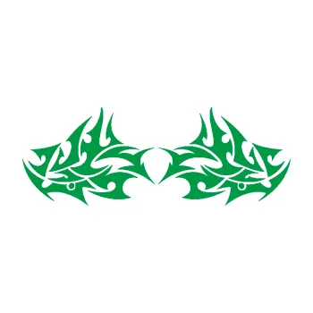 Polep vozidla Tetování 198 (12 - zelená) SAMOLEPKA NA AUTO, NÁLEPKA, FÓLIE, POLEP, TUNING, VLASTNÍ TEXT, TISK, AUTOSAMOLEPKY.cz, POLEPY, OBRÁZEK, LOGO, 3D STICKERS