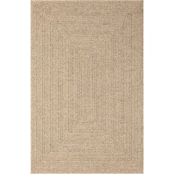Koberec Koberec s jutovým vzhledem a obdélníkovým vzorkem vnitřní i venkovní