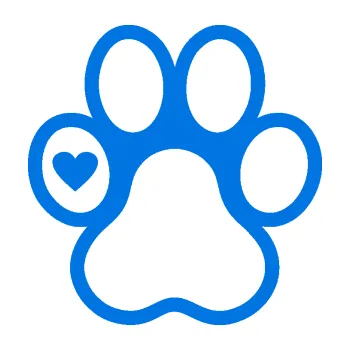 samolepka Tlapka 011 levá se srdíčkem (11 - modrá oceán) SAMOLEPKA NA AUTO, NÁLEPKA, FÓLIE, POLEP, TUNING, VLASTNÍ TEXT, TISK, AUTOSAMOLEPKY.cz, POLEPY, OBRÁZEK, LOGO, 3D STICKERS