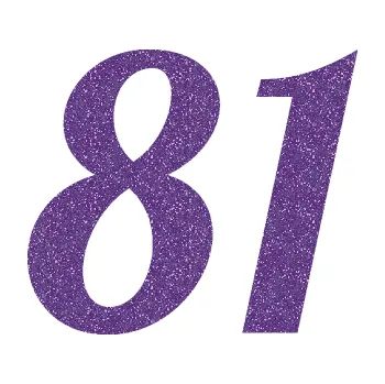 Polep vozidla SAMOLEPKA Startovní číslo 81 typ 3 (87 - Ultra Metalic fialová) NA AUTO, NÁLEPKA, FÓLIE, POLEP, TUNING, VLASTNÍ TEXT, TISK, AUTOSAMOLEPKY.cz, POLEPY, OBRÁZEK, LOGO, SAMOLEPKY