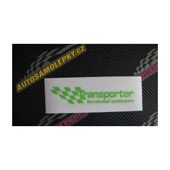 Polep vozidla SAMOLEPKA Transporter limited edition levá (10 - červená) NA AUTO, NÁLEPKA, FÓLIE, POLEP, TUNING, VLASTNÍ TEXT, TISK, AUTOSAMOLEPKY.cz, POLEPY, OBRÁZEK, LOGO, SAMOLEPKY