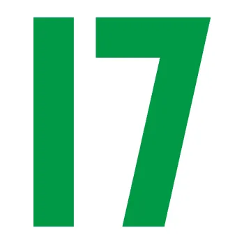 Polep vozidla Startovní číslo 17 (12 - zelená) SAMOLEPKA NA AUTO, NÁLEPKA, FÓLIE, POLEP, TUNING, VLASTNÍ TEXT, TISK, AUTOSAMOLEPKY.cz, POLEPY, OBRÁZEK, LOGO, 3D STICKERS