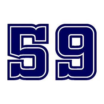 Polep vozidla Startovní číslo 59 typ 5 (23 - tmavě modrá) SAMOLEPKA NA AUTO, NÁLEPKA, FÓLIE, POLEP, TUNING, VLASTNÍ TEXT, TISK, AUTOSAMOLEPKY.cz, POLEPY, OBRÁZEK, LOGO, 3D STICKERS