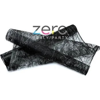 Sizofiber 'pavučinková síťovina' 50 cm x 5 m - černá se stříbrem