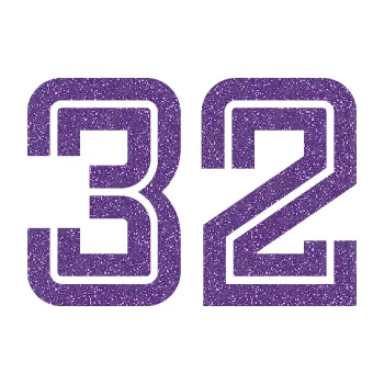 Polep vozidla Startovní číslo 32 typ 7 (87 - Ultra Metalic fialová) SAMOLEPKA NA AUTO, NÁLEPKA, FÓLIE, POLEP, TUNING, VLASTNÍ TEXT, TISK, AUTOSAMOLEPKY.cz, POLEPY, OBRÁZEK, LOGO, 3D STICKERS