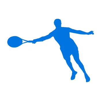 Polep vozidla SAMOLEPKA Tenista 009 levá (11 - modrá oceán) NA AUTO, NÁLEPKA, FÓLIE, POLEP, TUNING, VLASTNÍ TEXT, TISK, AUTOSAMOLEPKY.cz, POLEPY, OBRÁZEK, LOGO, SAMOLEPKY