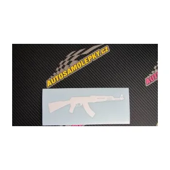 Polep vozidla SAMOLEPKA Útočná puška AK 47 pravá (10 - červená) NA AUTO, NÁLEPKA, FÓLIE, POLEP, TUNING, VLASTNÍ TEXT, TISK, AUTOSAMOLEPKY.cz, POLEPY, OBRÁZEK, LOGO, SAMOLEPKY