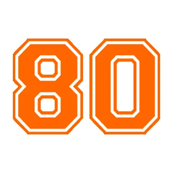 Polep vozidla Startovní číslo 80 typ 4 (73 - Fluorescentní oranžová) SAMOLEPKA NA AUTO, NÁLEPKA, FÓLIE, POLEP, TUNING, VLASTNÍ TEXT, TISK, AUTOSAMOLEPKY.cz, POLEPY, OBRÁZEK, LOGO, 3D STICKERS