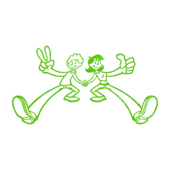 Samolepící dekorace Zamilovaný pár (58 - 3D karbon zelený kawasaki) SAMOLEPKA NA AUTO, NÁLEPKA, FÓLIE, POLEP, TUNING, VLASTNÍ TEXT, TISK, AUTOSAMOLEPKY.cz, POLEPY, OBRÁZEK, LOGO, 3D STICKERS