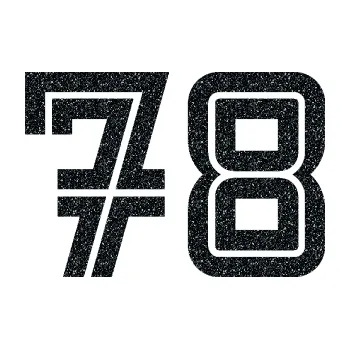 Polep vozidla SAMOLEPKA Startovní číslo 78 typ 7 (85 - Ultra Metalic černá) NA AUTO, NÁLEPKA, FÓLIE, POLEP, TUNING, VLASTNÍ TEXT, TISK, AUTOSAMOLEPKY.cz, POLEPY, OBRÁZEK, LOGO, SAMOLEPKY