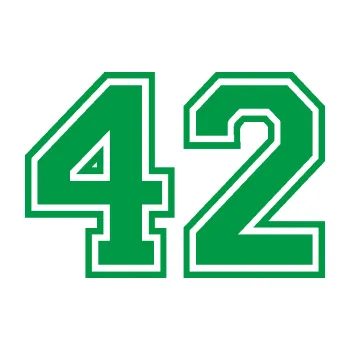 Polep vozidla Startovní číslo 42 typ 4 (12 - zelená) SAMOLEPKA NA AUTO, NÁLEPKA, FÓLIE, POLEP, TUNING, VLASTNÍ TEXT, TISK, AUTOSAMOLEPKY.cz, POLEPY, OBRÁZEK, LOGO, 3D STICKERS
