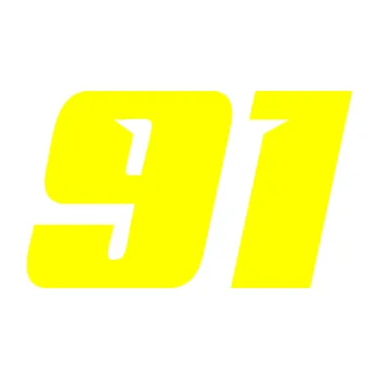 Polep vozidla Startovní číslo 91 typ 6 (05 - žlutá citron) SAMOLEPKA NA AUTO, NÁLEPKA, FÓLIE, POLEP, TUNING, VLASTNÍ TEXT, TISK, AUTOSAMOLEPKY.cz, POLEPY, OBRÁZEK, LOGO, 3D STICKERS