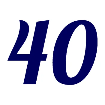 Polep vozidla Startovní číslo 40 typ 3 (23 - tmavě modrá) SAMOLEPKA NA AUTO, NÁLEPKA, FÓLIE, POLEP, TUNING, VLASTNÍ TEXT, TISK, AUTOSAMOLEPKY.cz, POLEPY, OBRÁZEK, LOGO, 3D STICKERS