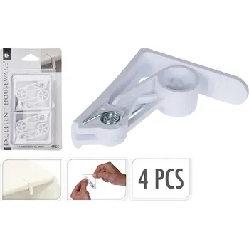 Spona na ubrus 62x62mm plastová (4ks)