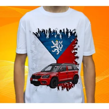 Pánské tričko tričko Š.K.O.O.D.A č. 08 XXL (Trička s motivy aut)