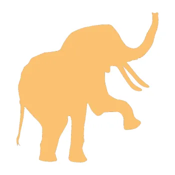 Samolepící dekorace Slon 005 pravá (08 - béžová) SAMOLEPKA NA AUTO, NÁLEPKA, FÓLIE, POLEP, TUNING, VLASTNÍ TEXT, TISK, AUTOSAMOLEPKY.cz, POLEPY, OBRÁZEK, LOGO, 3D STICKERS