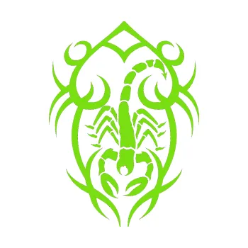 Polep vozidla Štír 013 levá (04 - zelená kawasaki) SAMOLEPKA NA AUTO, NÁLEPKA, FÓLIE, POLEP, TUNING, VLASTNÍ TEXT, TISK, AUTOSAMOLEPKY.cz, POLEPY, OBRÁZEK, LOGO, 3D STICKERS