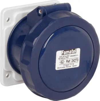 Elektrická zásuvka Zásuvka vestavná 24273 IP67/230V/32A/3P 6h, přímá - SpeedPRO, FAMATEL 24273