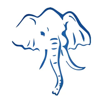 Samolepící dekorace SAMOLEPKA Slon 024 pravá (65 - škrábaný kov modrý) NA AUTO, NÁLEPKA, FÓLIE, POLEP, TUNING, VLASTNÍ TEXT, TISK, AUTOSAMOLEPKY.cz, POLEPY, OBRÁZEK, LOGO, SAMOLEPKY