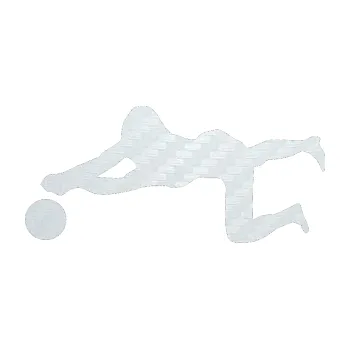 Samolepicí dekorace na vozidlo Voleybal 008 levá (51 - 3D karbon bílý) SAMOLEPKA NA AUTO, NÁLEPKA, FÓLIE, POLEP, TUNING, VLASTNÍ TEXT, TISK, AUTOSAMOLEPKY.cz, POLEPY, OBRÁZEK, LOGO, 3D STICKERS