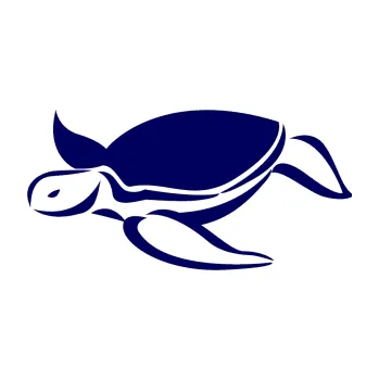 Samolepící dekorace Želva 002 levá (23 - tmavě modrá) SAMOLEPKA NA AUTO, NÁLEPKA, FÓLIE, POLEP, TUNING, VLASTNÍ TEXT, TISK, AUTOSAMOLEPKY.cz, POLEPY, OBRÁZEK, LOGO, 3D STICKERS