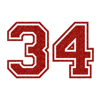 Polep vozidla Startovní číslo 34 typ 4 (86 - Ultra Metalic červená) SAMOLEPKA NA AUTO, NÁLEPKA, FÓLIE, POLEP, TUNING, VLASTNÍ TEXT, TISK, AUTOSAMOLEPKY.cz, POLEPY, OBRÁZEK, LOGO, 3D STICKERS