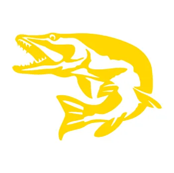 Polep vozidla SAMOLEPKA Štika 001 levá (13 - jasně žlutá) NA AUTO, NÁLEPKA, FÓLIE, POLEP, TUNING, VLASTNÍ TEXT, TISK, AUTOSAMOLEPKY.cz, POLEPY, OBRÁZEK, LOGO, SAMOLEPKY