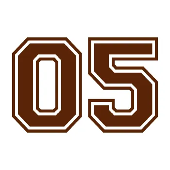 Polep vozidla Startovní číslo 05 typ 4 (15 - hnědá) SAMOLEPKA NA AUTO, NÁLEPKA, FÓLIE, POLEP, TUNING, VLASTNÍ TEXT, TISK, AUTOSAMOLEPKY.cz, POLEPY, OBRÁZEK, LOGO, 3D STICKERS