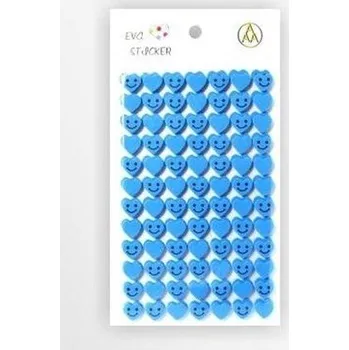 Set školních potřeb Stiker z elementami z pianki jasnoniebieski