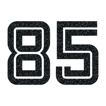 Polep vozidla Startovní číslo 85 typ 7 (85 - Ultra Metalic černá) SAMOLEPKA NA AUTO, NÁLEPKA, FÓLIE, POLEP, TUNING, VLASTNÍ TEXT, TISK, AUTOSAMOLEPKY.cz, POLEPY, OBRÁZEK, LOGO, 3D STICKERS