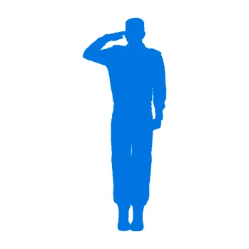 Samolepící dekorace Voják 012 levá salutuje (11 - modrá oceán) SAMOLEPKA NA AUTO, NÁLEPKA, FÓLIE, POLEP, TUNING, VLASTNÍ TEXT, TISK, AUTOSAMOLEPKY.cz, POLEPY, OBRÁZEK, LOGO, 3D STICKERS