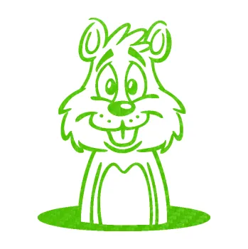 Samolepící dekorace Sysel 001 levá kouká z nory (58 - 3D karbon zelený kawasaki) SAMOLEPKA NA AUTO, NÁLEPKA, FÓLIE, POLEP, TUNING, VLASTNÍ TEXT, TISK, AUTOSAMOLEPKY.cz, POLEPY, OBRÁZEK, LOGO, 3D STICKERS