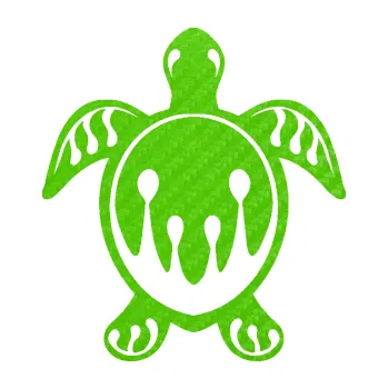 Samolepící dekorace SAMOLEPKA Želva 007 (58 - 3D karbon zelený kawasaki) NA AUTO, NÁLEPKA, FÓLIE, POLEP, TUNING, VLASTNÍ TEXT, TISK, AUTOSAMOLEPKY.cz, POLEPY, OBRÁZEK, LOGO, SAMOLEPKY